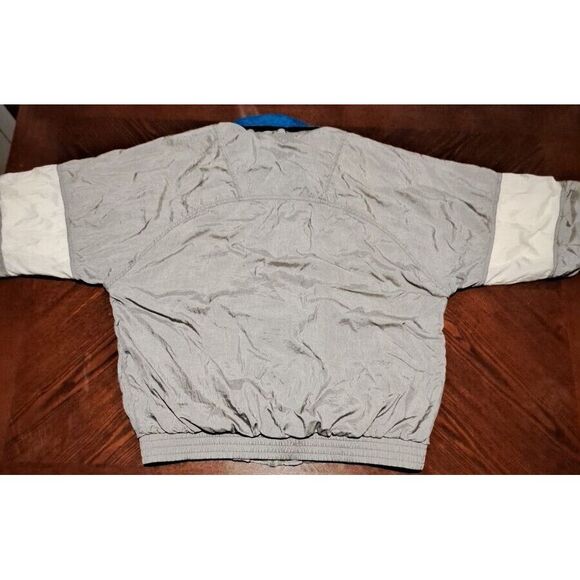 Vintage 90's Lavon Windbreaker Track Jacket Large Color Block Blue Grey  Y2K‎ - Picture 3 of 12